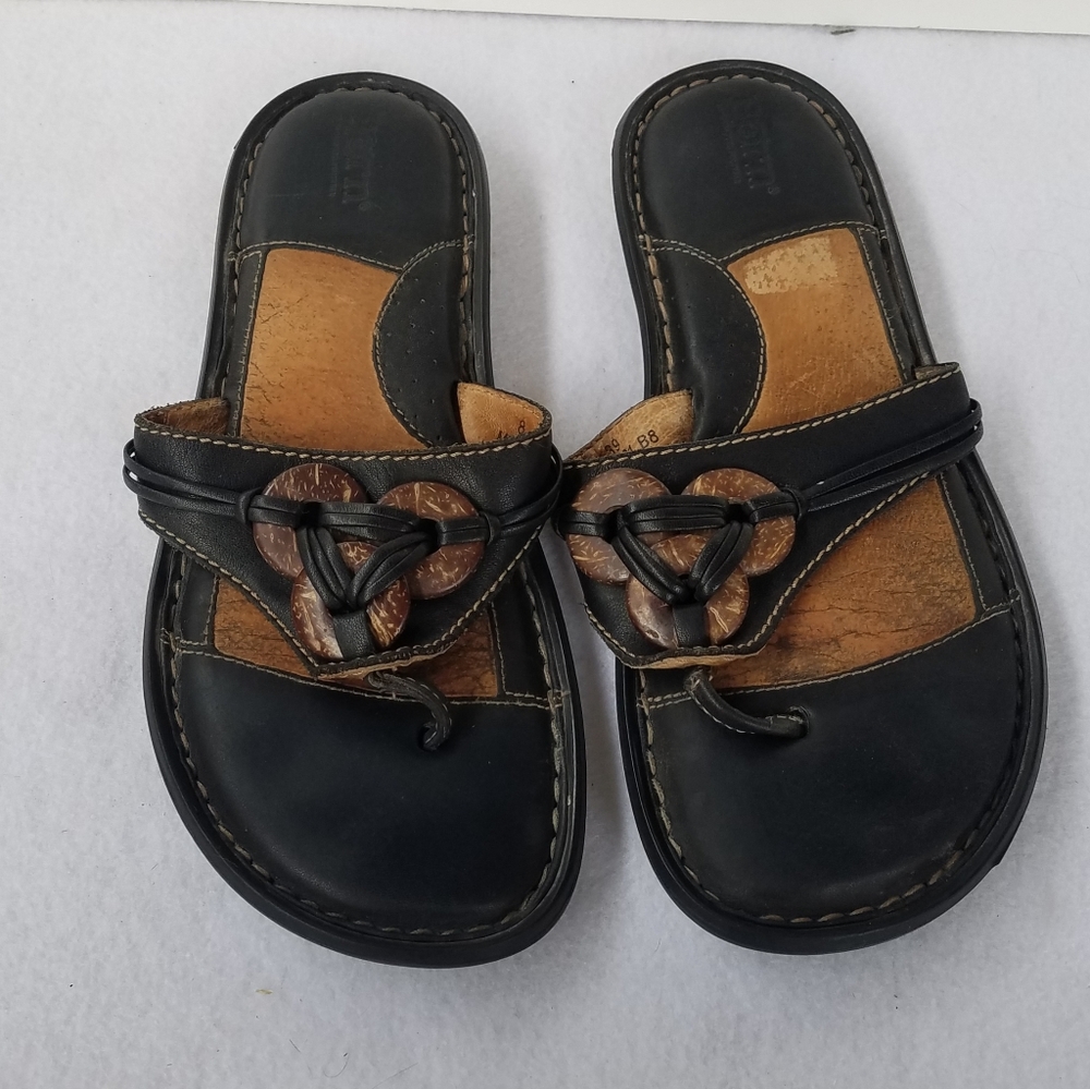 Born Brown Leather Sandals